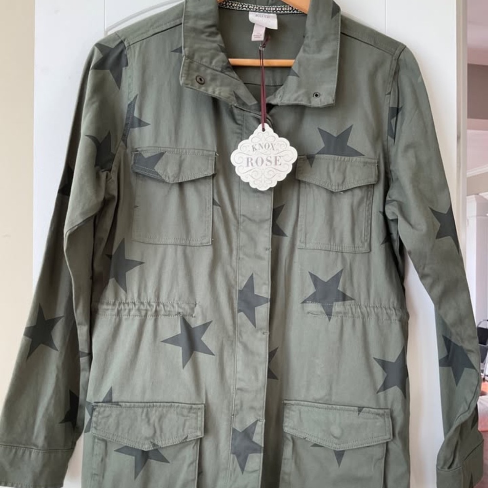 New Knox Rose Star Military Jacket